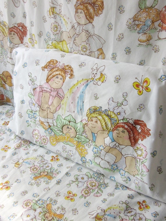 Vintage Cabbage Patch Kids Twin Sheet Set