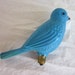 Vintage Blue Bird Christmas Light Bulb