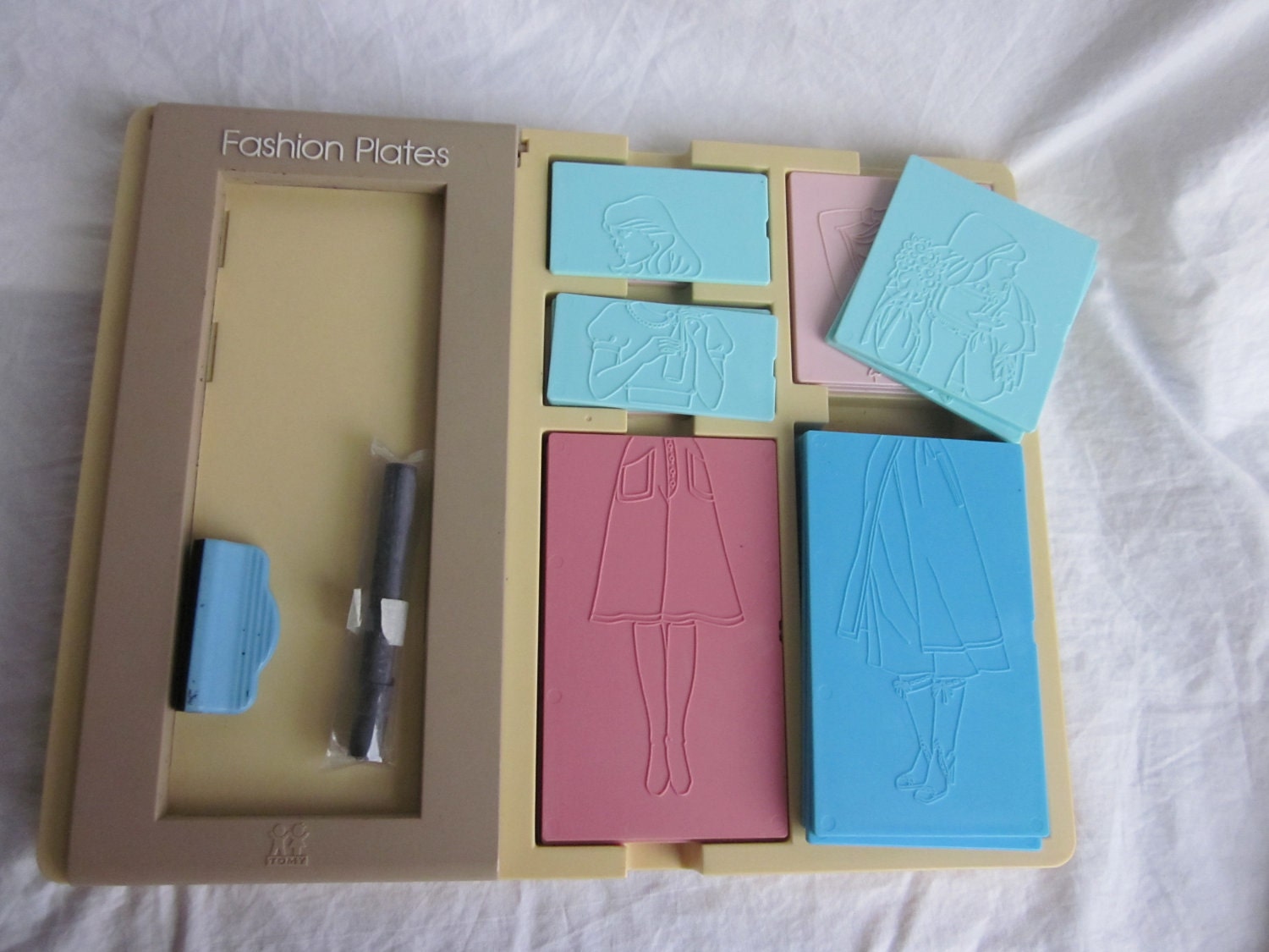 Vintage Tomy Fashion Plates by NostalgiaMama on Etsy