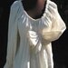 Hip Length and Lace Trimmed Pirate Wench Peasant Blouse