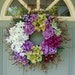 Summer Wreath - Spring Wreath - Floral Door Wreath
