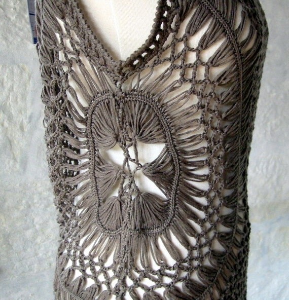 Stunning Hairpin Lace Crochet Top Vest By Thesunroomuk On Etsy 3506