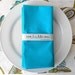 Aqua Blue Cloth Napkins, Dinner Napkins, Table Napkins, Set of 4