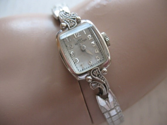 Beautiful Deco Lady Hamilton 14K Biggs Watch