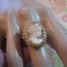 JUST REDUCED Exquisite Craftmanship Gold Cameo Ring Size 8 1/2