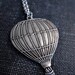 Hot Air Balloon Necklace - Silver