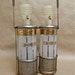 Fred Press Mid Century Scotch and Bourbon Pump Decanters and Caddy