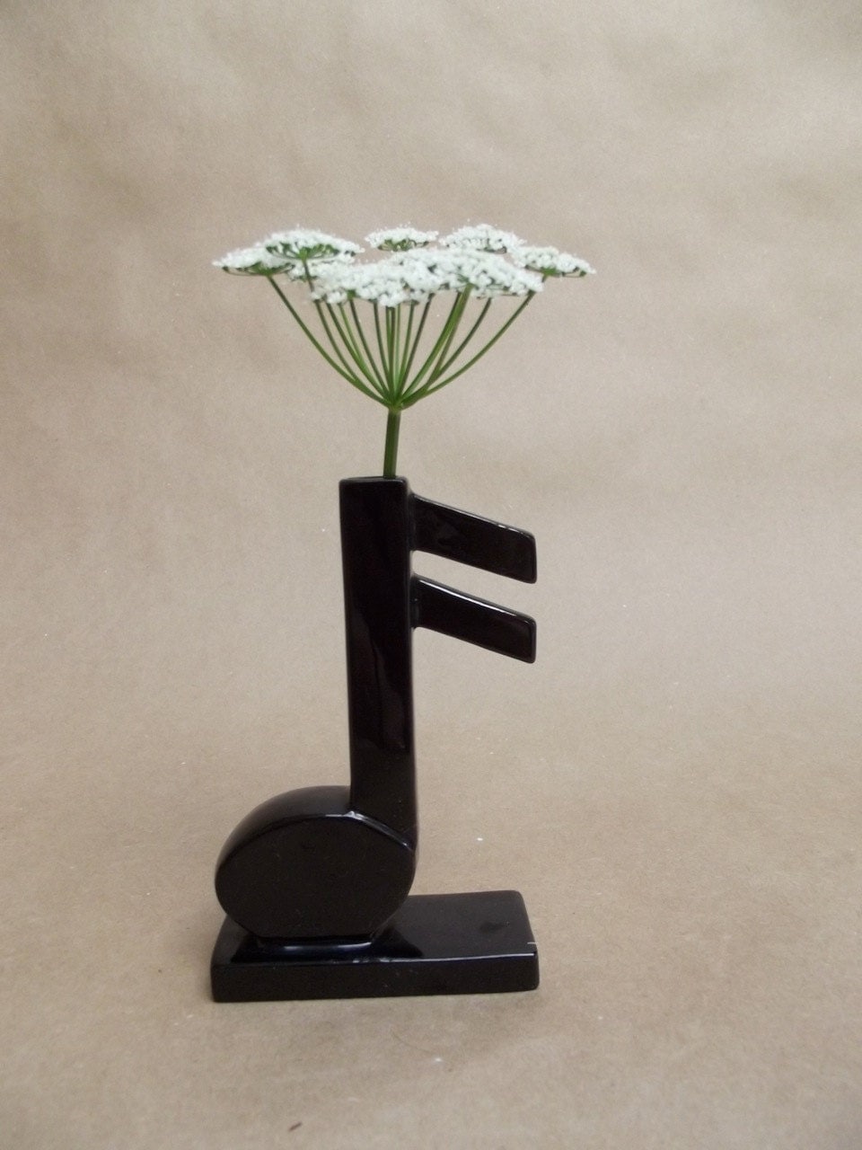 Black Music Note Vase Fitz and Floyd Japan