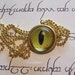 Green Alligator Eye Pendant