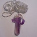 Moon and Star Amethyst Pendant