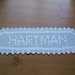 New Crocheted Name Doilly.personalized doily, personalized gift, gift for women, personalized crochet, gift for family,