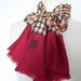 SALE Daks Vintage Plaid SILK SCARF Stunning Hand Rolled