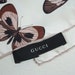 Adorable GUCCI BUTTERFLY SCARF Stunning Silk Handrolled