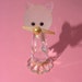 Vintage Bohemia Crystal Cat Or Kitten Figurine Made In Czechoslovakia