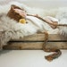 Rustic baby bonnet