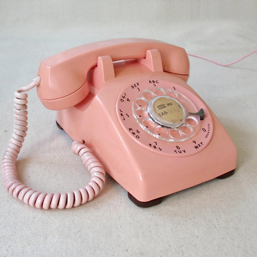 Pink Vintage Phone 81