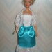 Handmade Barbie clothes - dress and lace stole