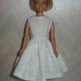 Handmade Skipper clothes - white dress for vintage skipper