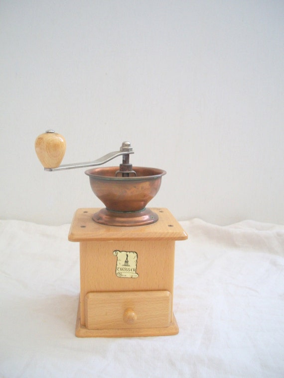 Trosser Coffee Grinder Spice Mill Made in Western Germany Oak