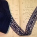 Vintage Lace - Dark Blue Lace Trim - Sold By The Yard- (35 BTY)