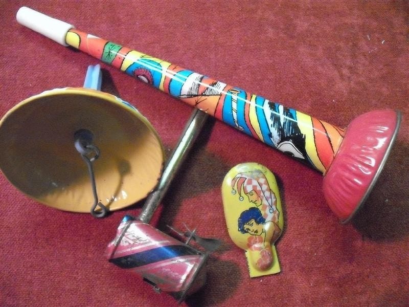 Vintage New Years Noise Makers Assortment by EKSupplies on Etsy