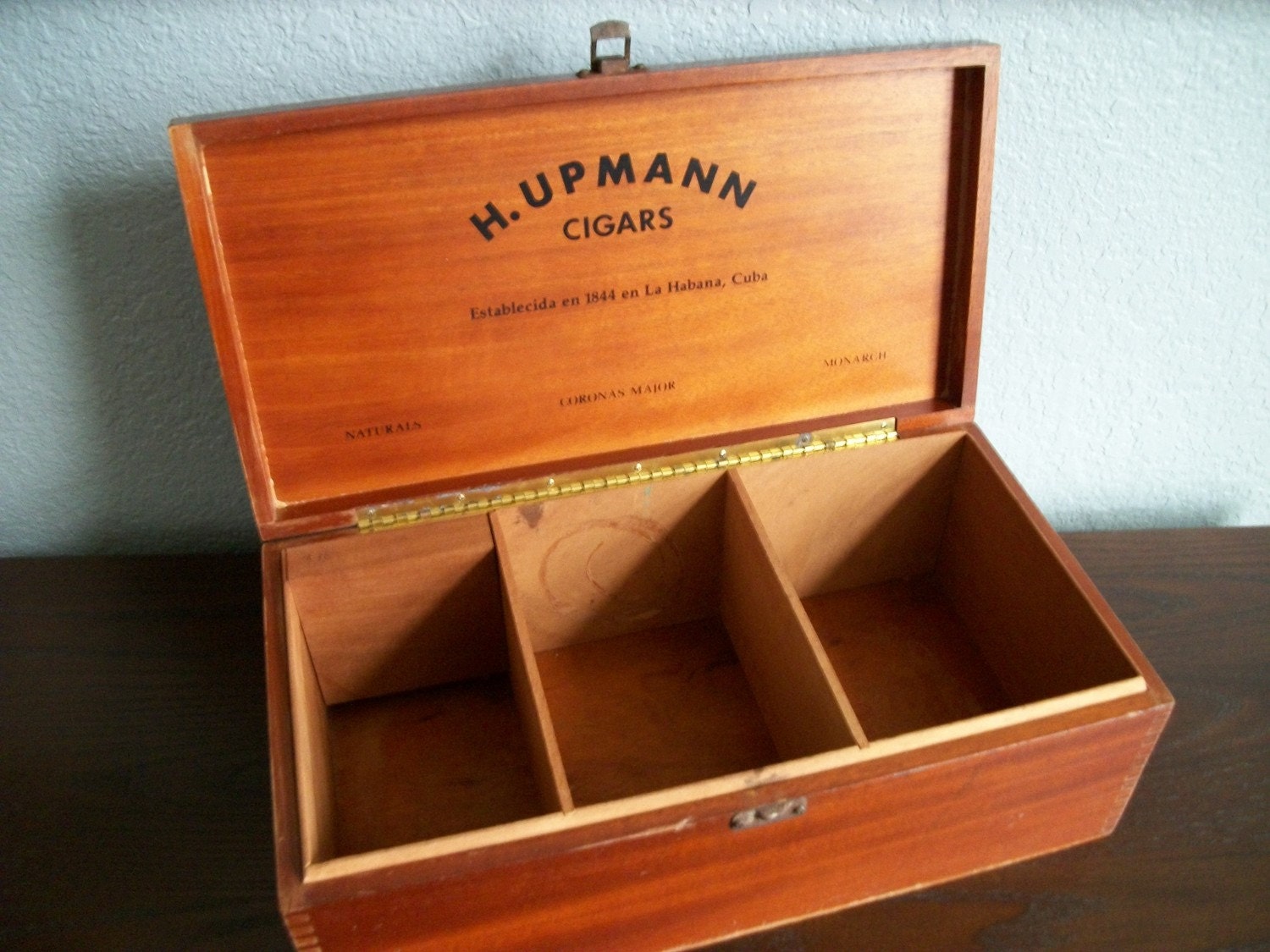 Vintage H. Upmann Cigars Wooden Humidor/Cigar Box