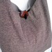 FUNKY HOBO BAG Crossbody Hobo Bag Brown Speckled Print Large Reversible Purse Shabby Chic