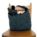 SLOUCH BAG Teal Hobo Bag Cross Body Bag Slouchy Hobo Bag Black Crossbody Bag Hobo Purse Hippie Bag Black Bag Teal Bag