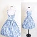 1950s Cotton Dress - Mad Men Dress - Dress - Floral Print - Summer Fashion - 1051