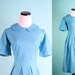 Turquoise Blue Dress / 1960s Dress / Vintage Dress / Mad Men Dress / Mad Men Joan / Dress / Dresses / Lolita / Babydoll / 0863