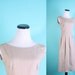Vintage Dress / Mad Men Dress / Cotton Dress / Camel Dress / Office Fashion / 1960s Dress / Day Dress/ 0869