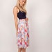 Vintage 1950s Cotton End of Summer Indian Summer Bold Floral Autumn Tone Circle Skirt 0406
