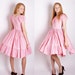 Pink Rockabilly Polka Dot Dress / Dress / Dresses / Cotton Dress / Bombshell / Pinup / Alternative / Wedding Dress / 1122