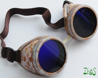 Steampunk Cyber Goggles Glasses Cosplay Anime Rave 4