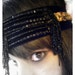 Flapper 20s headdress OOAK Black, Gold & Purple Headpiece made with Antique treasures