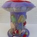 Extra Large Mushroom / Toadstool Pincushion on Lilac