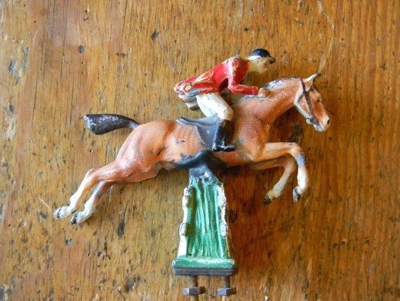 VINTAGE Jumping Horse HOOD ORNAMENT by julietsattic on Etsy