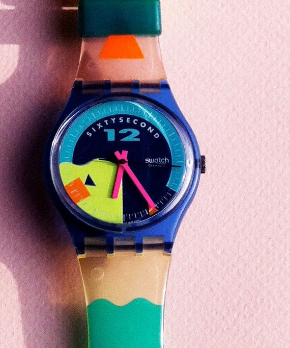 Rad 80's Classic Swatch Watch