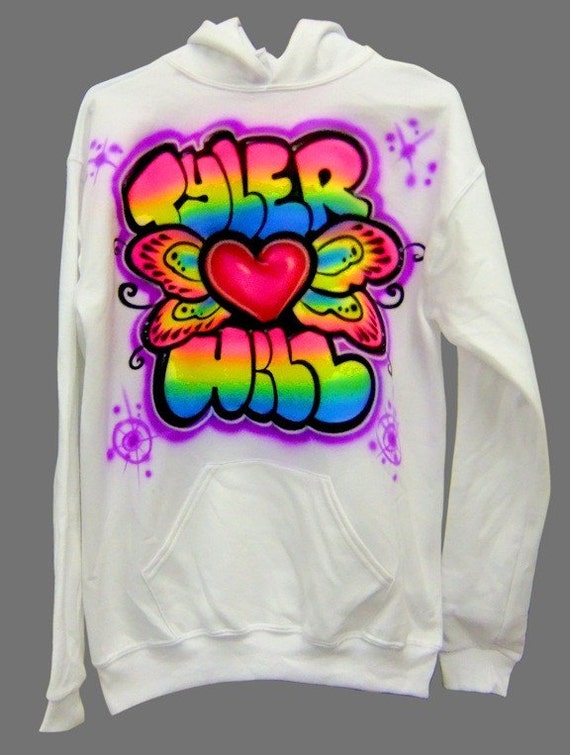 Airbrushed camp hoodie