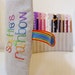 Rainbow pencil roll with 24 Crayola pencils Personalised with embroidery Perfect birthday gift MADE TO ORDER