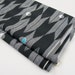 Vintage Kimono Fabric / Kimono Geometric Fabric / Yardage in Black, White, & Turquoise