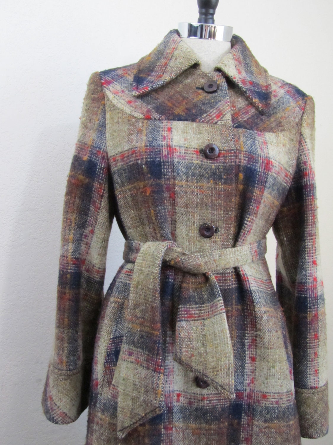 Vintage 1970s Coat in Irish Tweed Wool by 4birdsvintage on Etsy