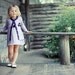 CUSTOM LISTING - knitted sleeveless dress and cardigan with flowers in lilac for 2 and 4 years old girl