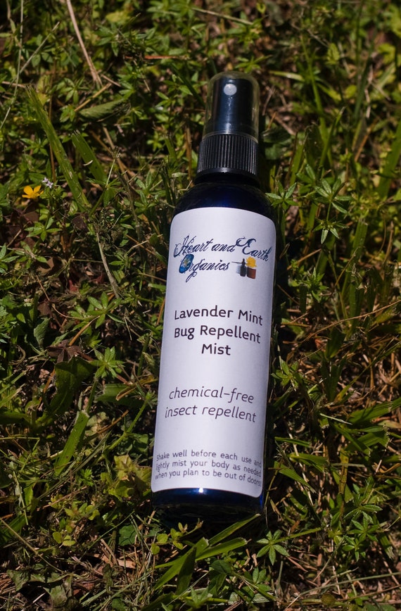 Items similar to Organic Lavender Mint Bug Repellent Mist 4oz on Etsy