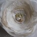 SALE Hair clip Ivory, beige Light, Rose fascinator, lace, pearl, crystal, gold vintage weddings bridal fascinator hairpiece Rose Flower