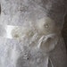 Bridal sash ivory dress sash 3 ivory flower sash Lace, pearl, crystla, lace flowers, tulle, floral bride belt