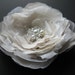 Bridal Flower Hair Wedding Accessories Headpiece Vintage Brooch hairclip 2 in1 fascinator hairpiece champagne nude Cream Ivory lace Flower