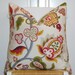 Beautiful Decorative Pillow Cover - 20x20 - Russet - Red - Raspberry - Blue - Green - Khaki - Brown - Jacobean