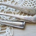 Antique Spoons Silver Plate Flatware Collection of 3 Assorted including Cafeteria Spoon