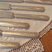 Antique Silver Flatware Set: 6 Desert Knives 1847 Rogers Bros Old Colony